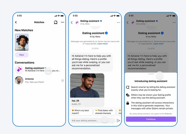 Meta išleidžia „Facebook“ pažinčių asistentą