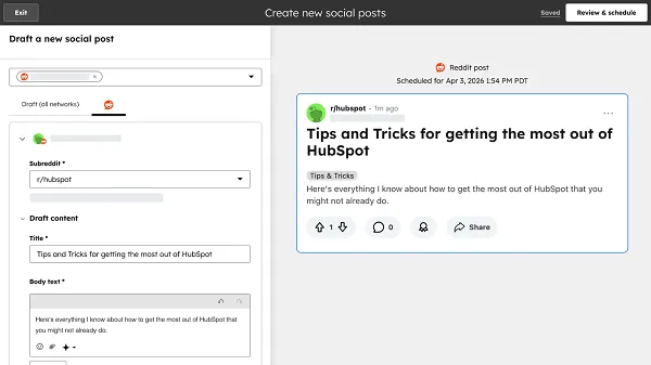„Reddit“ pradeda naują viešą beta versijos integraciją su „HubSpot“.
